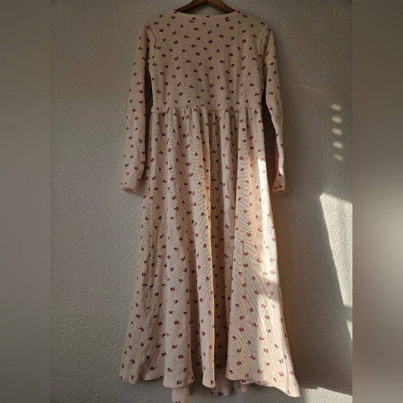 Hatch the waffle knit printed nursing dress, 2 ( medium ) - Picture 7 of 9